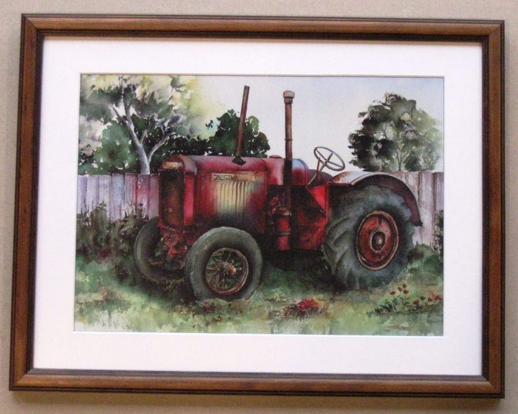 Set 3x Vintage Tractors Framed Prints Carousel 4