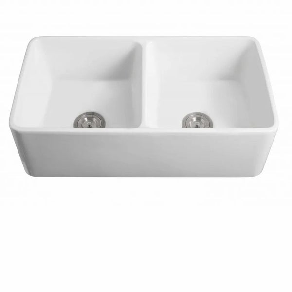 Ceramic Butler Sink Double Bowl Carousel 2