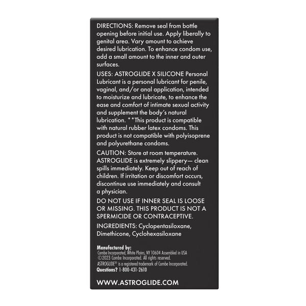 Astroglide X Premium Silicone Liquid 74ml Carousel 2