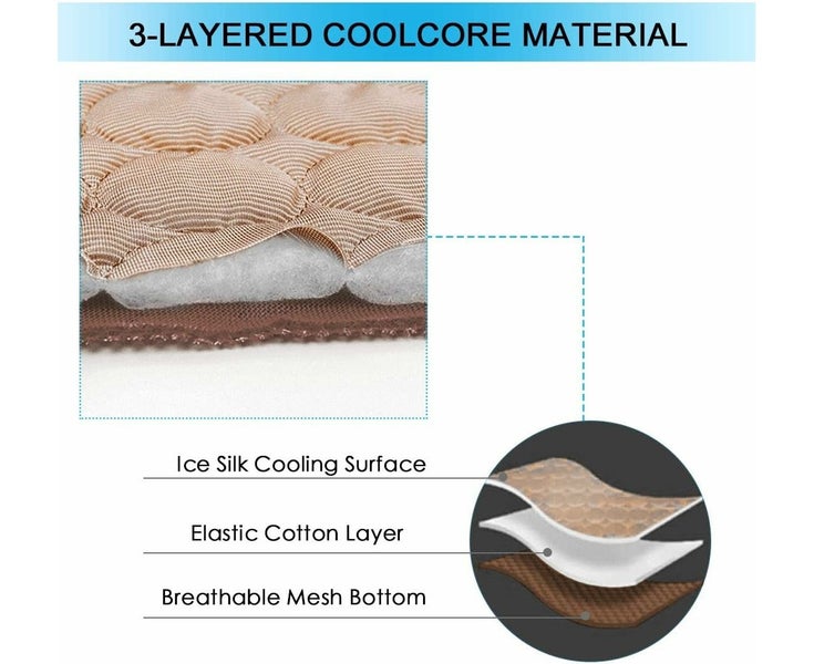 Dog Self Cooling Mat Pet Washable Summer Cooling Pads Cooling Blanket 100*70cm Carousel 5