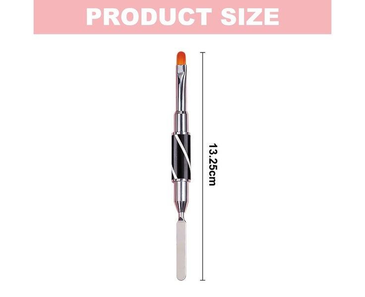 Double ended silicone nail brush and selector, 2-in-1 design silicone nail br Carousel 2