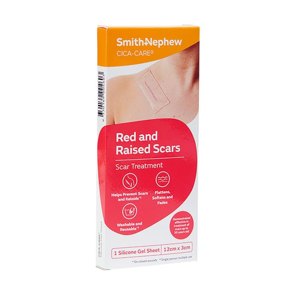 Cica-Care Silicone Gel Sheet 3cmx12cm 1 Pack Carousel 1