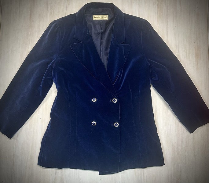 ** Lorraine J Dwyer ** Gorgeous Vintage Velvet Touch Jacket Size 10629317272949771122