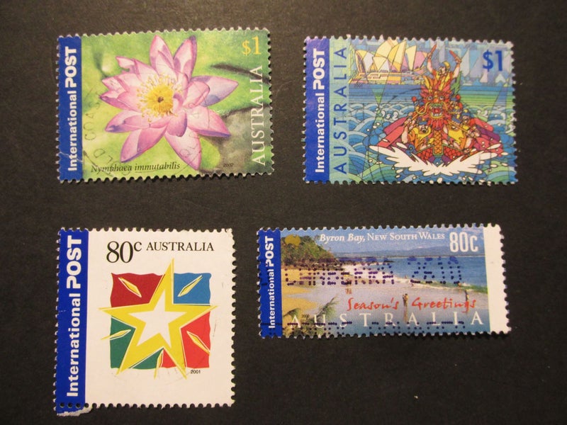 AUSTRAILA 2002 INTERNATIONAL POST x 4 DIFFERENT F/GU #2151 Carousel 1