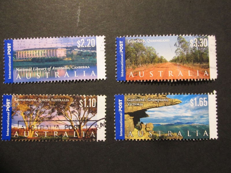 AUSTRAILA 2002 INTERNATIONAL POST PANORAMA VIEWS SET 4 F/GU #2153 Carousel 1