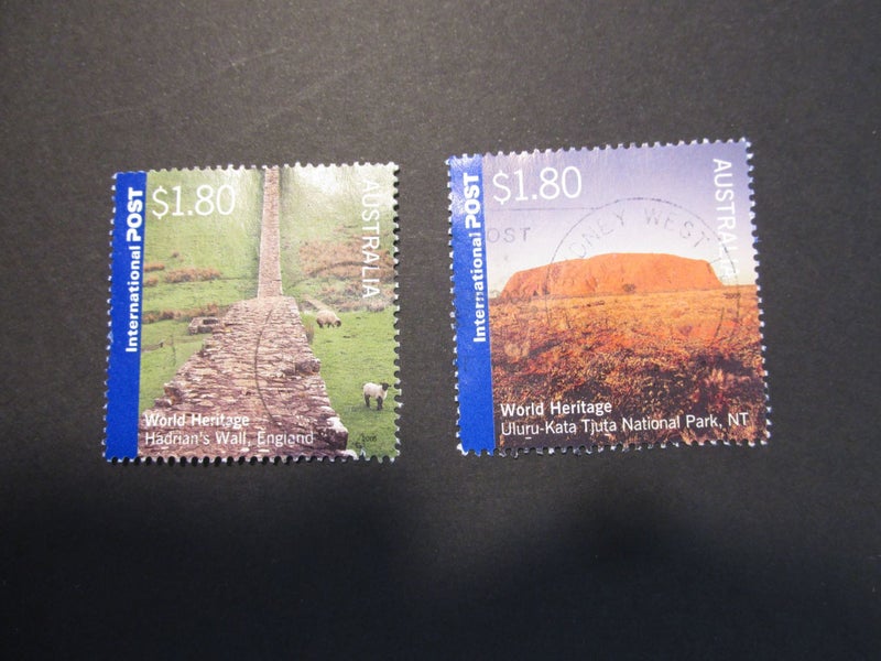 AUSTRAILA 2002 INTERNATIONAL POST AUST WORLD HERITAGE X2 HIGH VALUE F/GU #2158 Carousel 1