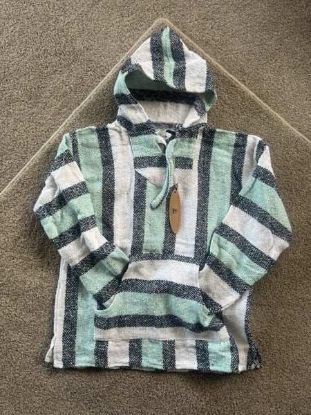 Baja Hoodie - Authentic - White/Green (M, M, L, L)629306988704011110