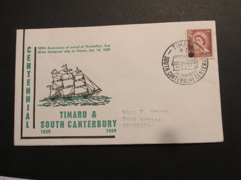 NZ 1959 SOUTH CANTERBURY CENT 14 TH JAN 1959 TIMARU #1962 Carousel 1