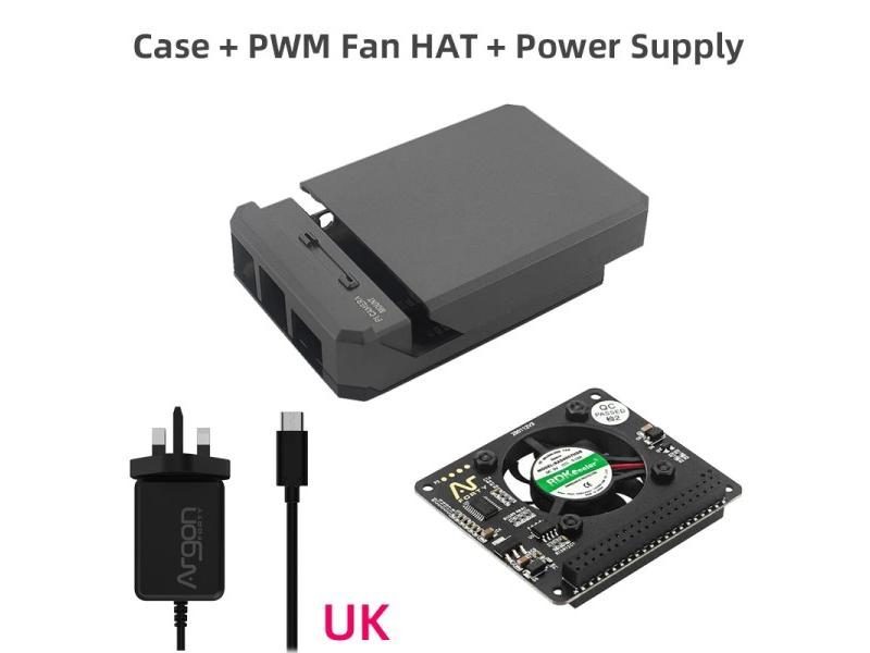 Argon NEO Raspberry Pi 4 Case Aluminum Sliding Magnetic Cover Heat Sink Fan Carousel 1