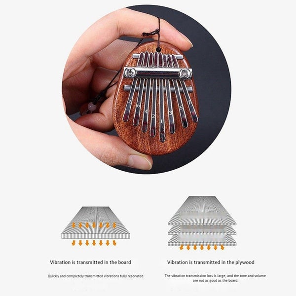 High Quality 8 Key Mini Kalimba Exquisite Finger Thumb Piano Marimba Musical Go Carousel 3