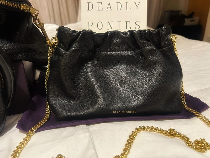 Deadly Ponies- Black Handbag Bundle + Mini Pouch63615112745859111