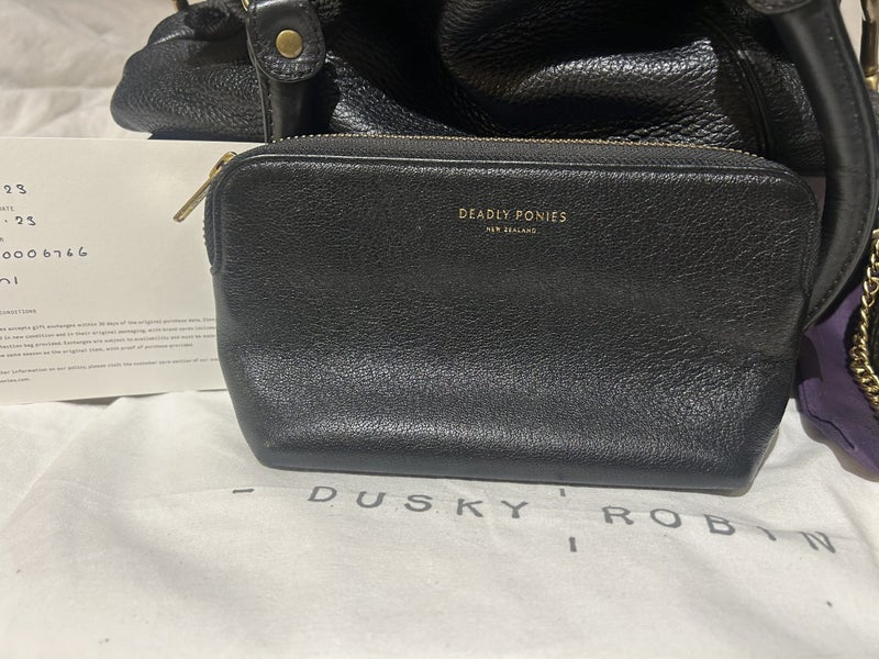 Deadly Ponies- Black Handbag Bundle + Mini Pouch63615112745859112