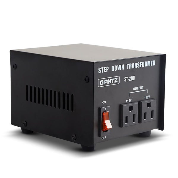 Giantz Step Down Transformer 200W 240V TO 110V Stepdown Voltage Converter AU-US Carousel 1