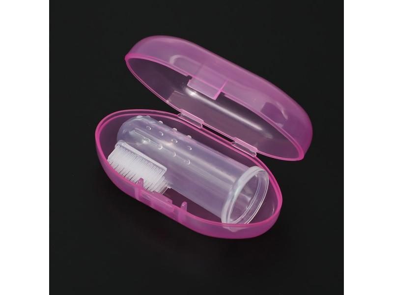 Baby Soft Finger Toothbrush BPA Free Silicone Oral Care Brush Carousel 1
