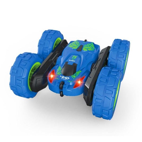 Blue Stunt Tumbling Car Toy With 2.4Ghz Remote Control Remote Controlled Toys P Carousel 1