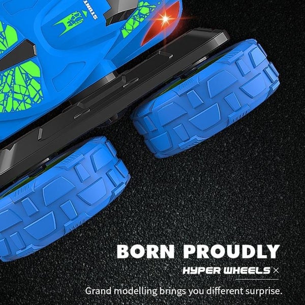 Blue Stunt Tumbling Car Toy With 2.4Ghz Remote Control Remote Controlled Toys P Carousel 7