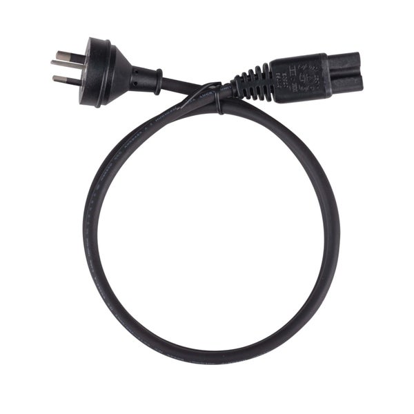 DYNAMIX 1M 3-Pin to Noteched C15 Rubber Flex SAA Approved Power Cable.1.0mm Carousel 3