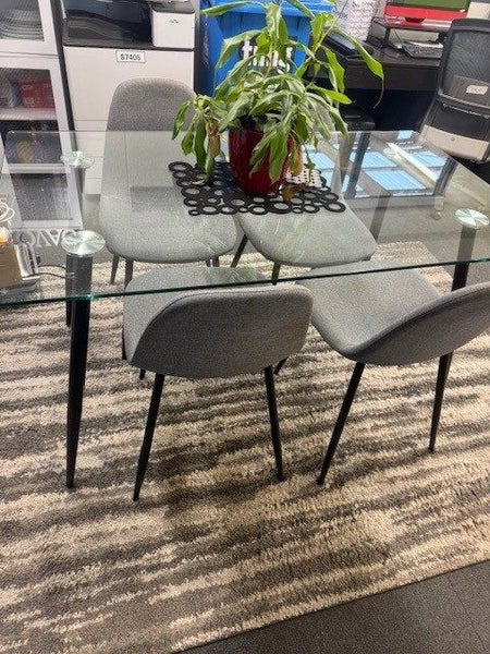 Glass Table With 4 Chairs62929685924355111
