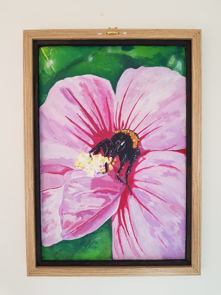 Hibiscus Flower & BumbleBee Painting Carousel 1