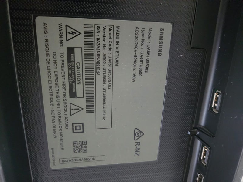 Samsung TU8500 65" Crystal UHD 4K Smart TV62929685893251112