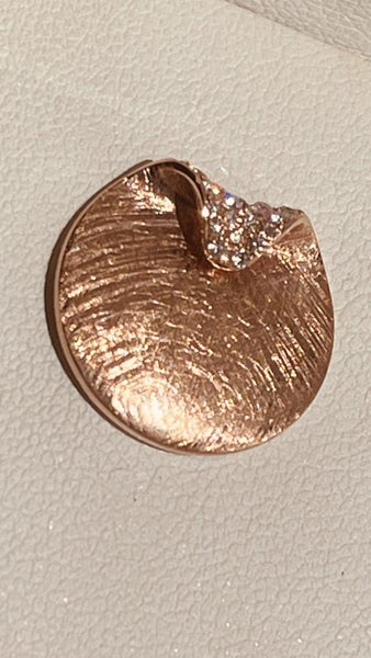Diamond & 14 Carat Rose Gold Cufflinks Carousel 2