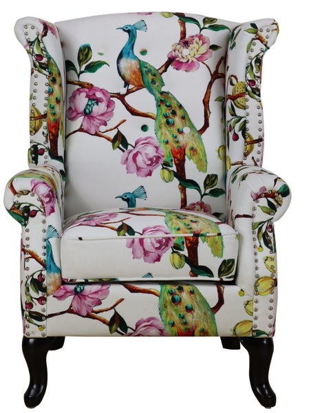 TNC Peacock Wing Chair, Black Carousel 6