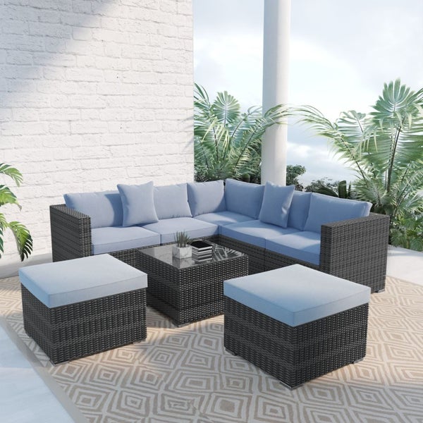 Aberdeen Outdoor Sofa, Out Door Furniture, Mix Grey, Elegant? Solved! Carousel 2