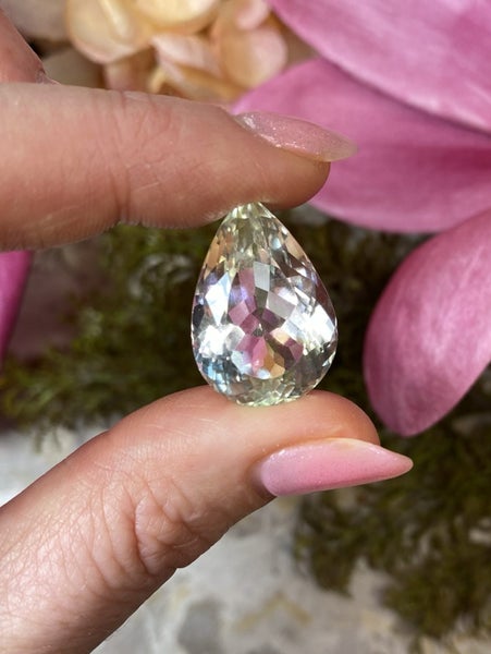 $1 RES ~ $2500 Buy Now * 34.35ct Mint Green Topaz Carousel 2