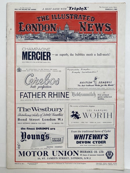 THE ILLUSTRATED LONDON NEWS - 3 March 1962, No 6396, Vol. 240 Carousel 2