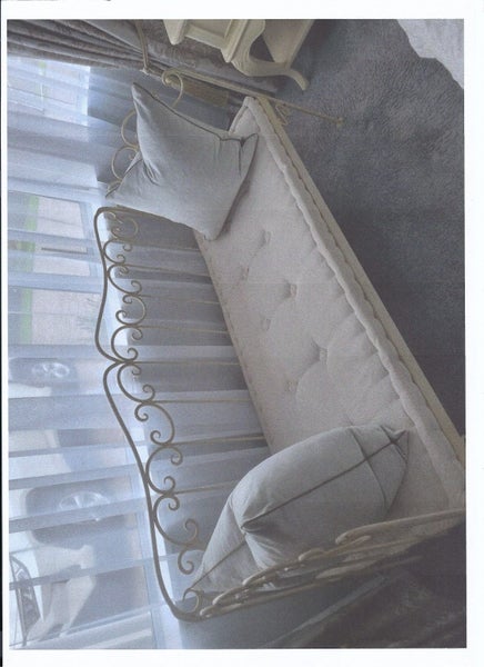 Vintage (Authentic)French Country Wrought Iron Day Bed Carousel 1