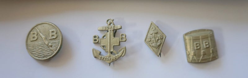 Antique Boys Brigade Cap with Badges / Pins Carousel 6