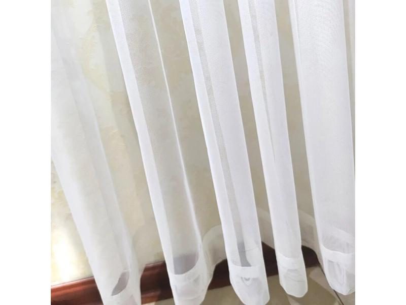 Asazal White Tulle Bay Window Curtains For Living Room/Bedroom Carousel 1