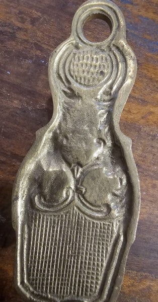 Victorian heavy brass paperclip. Carousel 4
