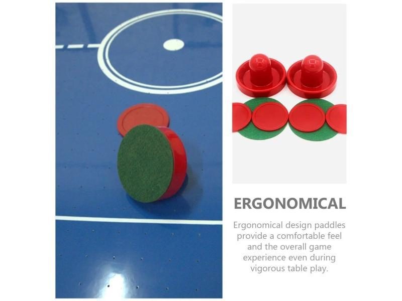 Air Hockey Pucks Paddles Pushers Replacement For Game Tables Red Green Carousel 1
