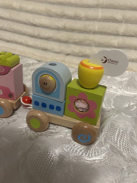 Colourful Wooden Train Carousel 2