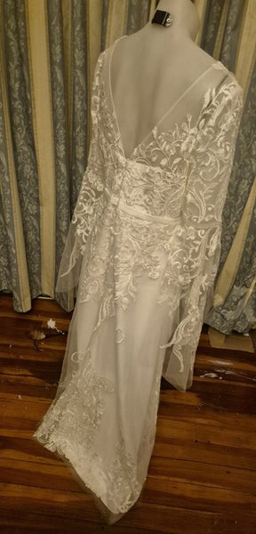 70s Style Boho Wedding Dress629296894365451121
