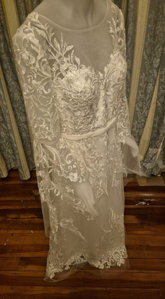 70s Style Boho Wedding Dress62929689436545112