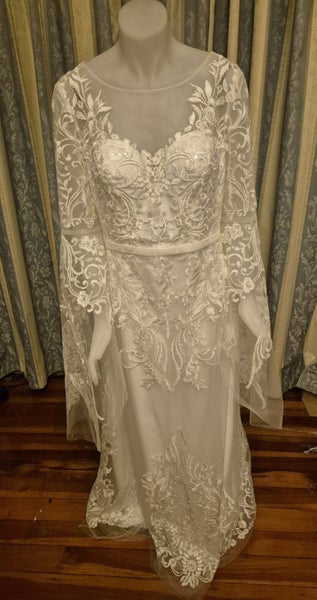 70s Style Boho Wedding Dress62929689436545113