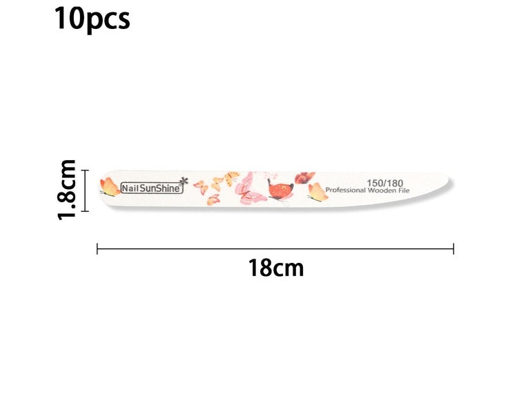 Curved Nail Files Rough Grit Reusable Emery Boards for Nails Manicure Carousel 2