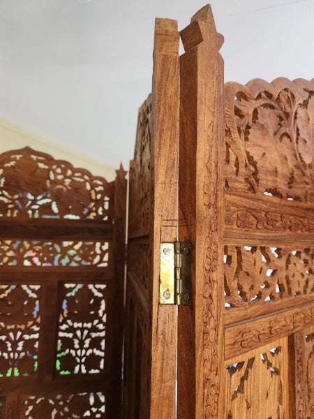Solid Teak Carved Indoor Screen62949053697155113