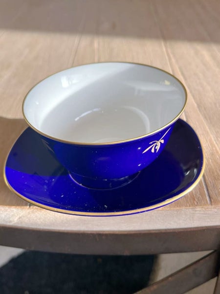 Koransha Arita Japanese Cobalt Blue & Gold Tea Cup & Saucer SETS62947151820290114