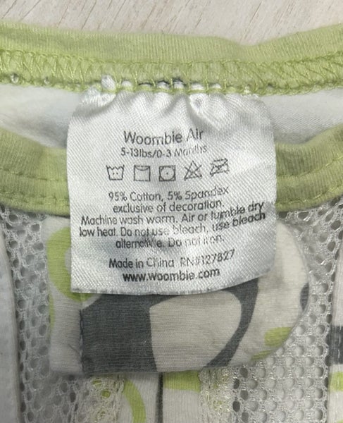 ** WOOMBIE ** Woombie Air ** Baby Sleep Bag Swaddle 0-3 months Warm and Cozy62937635461122112