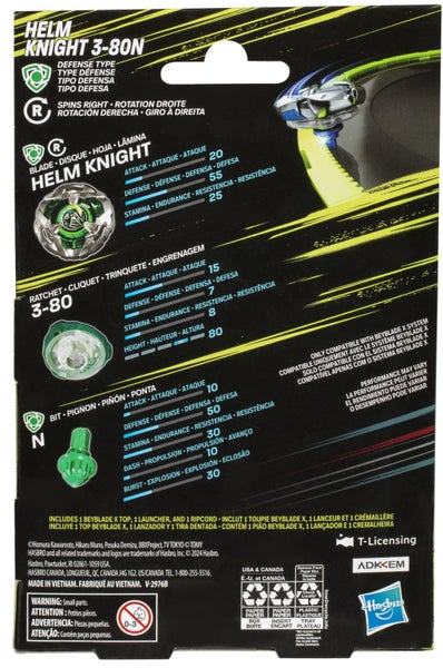 Beyblade X: Starter Pack - Helm Knight 3-80N Carousel 5