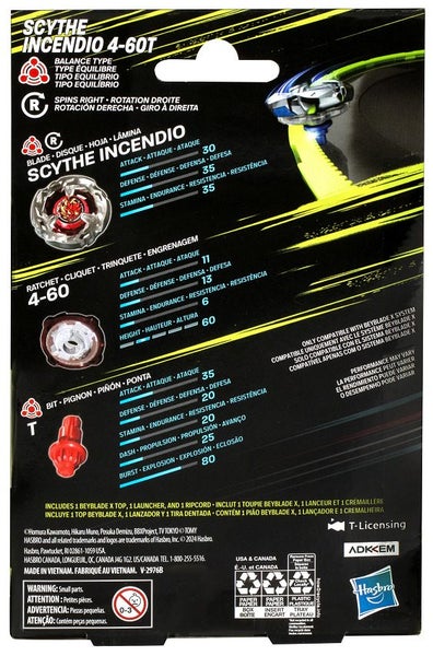 Beyblade X: Starter Pack - Scythe Incendio 4-60T Carousel 5