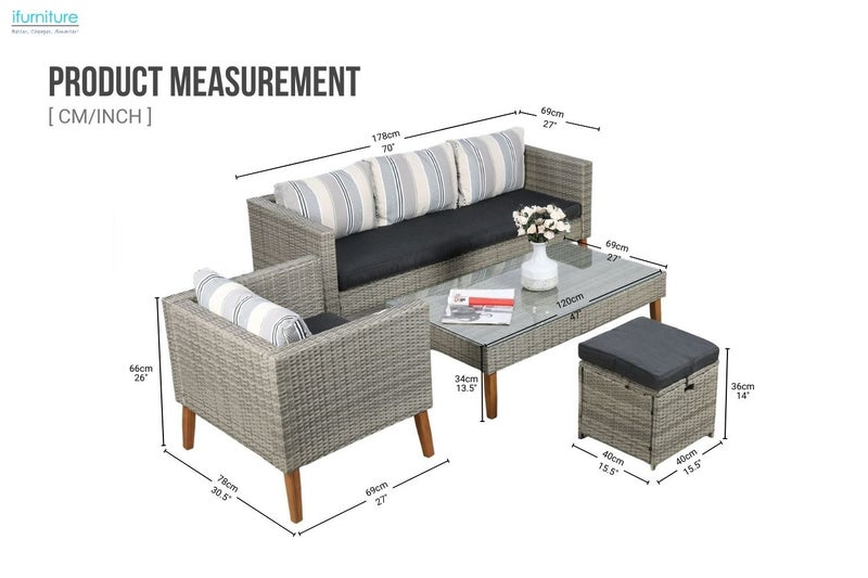 JUNO 6PC Outdoor Lounge Set62951905300994111