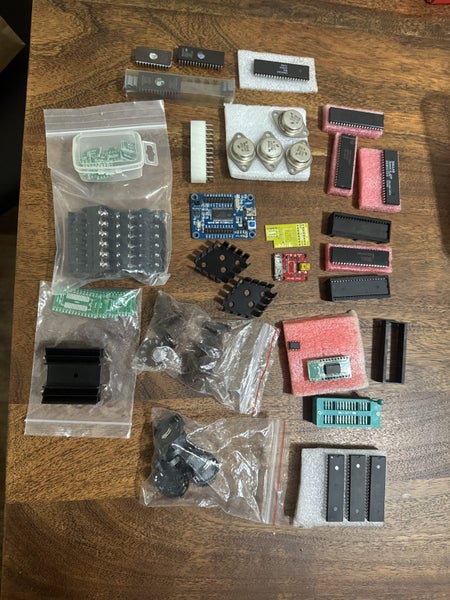 Lot of electronic chips, ICs, components etc Carousel 1