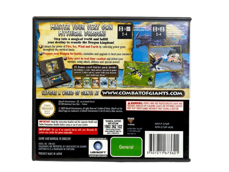 Combat of Giants: DRAGONS (DS) *MINT COMPLETE* Carousel 2