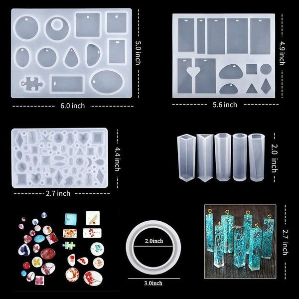 Resin Moulds Silicone Casting Molds Alphabet Letter Numbers Carousel 6