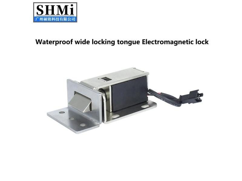 SM03 Waterproof Wide Tongue Electromagnetic Lock DC12V Electric Control Lock Carousel 2