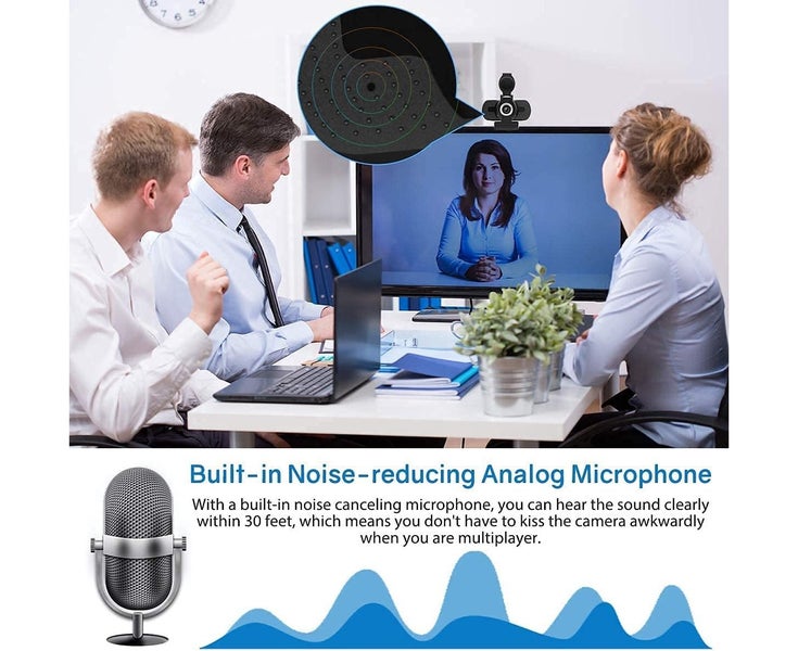 1080p Full Hd Webcam,Computer Laptop Pc Mac Desktop Camera for Conference and Carousel 2